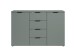 Sideboard >Linz< 2 Türen, 4 Schübe, in Salbei - 135x90x40cm (BxHxT)