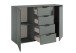 Sideboard >Linz< 2 Türen, 4 Schübe, in Salbei - 135x90x40cm (BxHxT)