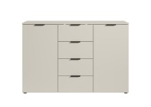 Sideboard >Linz< 2 Türen, 4 Schübe, in Kaschmir - 135x90x40cm (BxHxT)