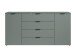 Sideboard >Linz< 2 Türen, 4 Schübe, in Salbei - 180x90x40cm (BxHxT)
