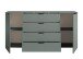 Sideboard >Linz< 2 Türen, 4 Schübe, in Salbei - 180x90x40cm (BxHxT)