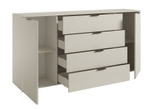 Sideboard >Linz< 2 Türen, 4 Schübe, in Kaschmir - 180x90x40cm (BxHxT)