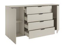 Sideboard >Linz< 2 Türen, 4 Schübe, in Kaschmir - 180x90x40cm (BxHxT)