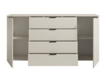 Sideboard >Linz< 2 Türen, 4 Schübe, in Kaschmir - 180x90x40cm (BxHxT)