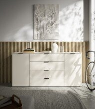 Sideboard >Linz< 2 Türen, 4 Schübe, in Kaschmir - 180x90x40cm (BxHxT)