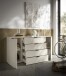 Sideboard >Linz< 2 Türen, 4 Schübe, in Kaschmir - 180x90x40cm (BxHxT)