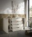 Sideboard >Linz< 2 Türen, 4 Schübe, in Kaschmir - 180x90x40cm (BxHxT)