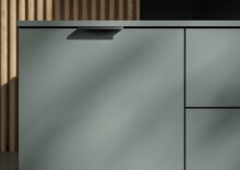 Lowboard >Linz< 2 Türen, 2 Schübe, in Salbei - 180x47x40cm (BxHxT)