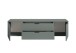 Lowboard >Linz< 2 Türen, 2 Schübe, in Salbei - 180x47x40cm (BxHxT)