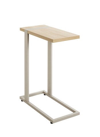 Beistelltisch >37700< in Eiche Dekor / Kaschmirgrau - 24x64x49cm (BxHxT)
