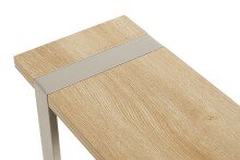 Beistelltisch >37700< in Eiche Dekor / Kaschmirgrau - 24x64x49cm (BxHxT)