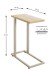 Beistelltisch >37700< in Eiche Dekor / Kaschmirgrau - 24x64x49cm (BxHxT)