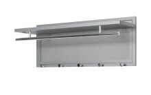 Wandgarderobe >55156< 5 Haken, 1 Stange, in...