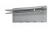 Wandgarderobe >55156< 5 Haken, 1 Stange, in verchromt / grau - 75x30x26 (BxHxT)
