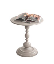 Beistelltisch >59134< in grau (Kaschmirgrau), Metall - 46x42cm (HxD)