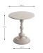 Beistelltisch >59134< in grau (Kaschmirgrau), Metall - 46x42cm (HxD)