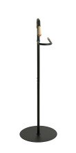 Herrendiener >59522< in natur, schwarz, Metall - 50x105x34cm (BxHxT)