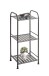 Regal >59823< 3 Ablagen, in anthrazit, Metall, Stahlrohr - 33x78x28cm (BxHxT)