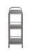 Regal >59823< 3 Ablagen, in anthrazit, Metall, Stahlrohr - 33x78x28cm (BxHxT)