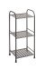 Regal >59823< 3 Ablagen, in anthrazit, Metall, Stahlrohr - 33x78x28cm (BxHxT)