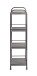 Regal >59824< 4 Ablagen, in anthrazit, Metall, Stahlrohr - 33x108x28cm (BxHxT)