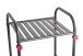 Regal >59824< 4 Ablagen, in anthrazit, Metall, Stahlrohr - 33x108x28cm (BxHxT)