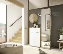 Kompaktgarderobe >Malaga< 2 Türen, 1 Schub,...