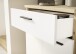 Kompaktgarderobe >Malaga< 2 Türen, 1 Schub, Spiegel, Eiche Dekor / Weiß - 105x188x38cm (BxHxT)