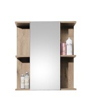 Badezimmerspiegelschrank >Vista< 1 Tür, Spiegel, Fächer, viking oak Dekor - 60x71x20 (BxHxT)