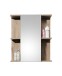 Badezimmerspiegelschrank >Vista< 1 Tür, Spiegel, Fächer, viking oak Dekor - 60x71x20 (BxHxT)