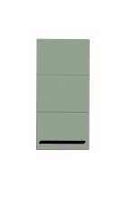 Hängeschrank >Vista< 1 Tür, 1 Boden, schilfgrün / viking oak Dekor - 34x70x23cm (BxHxT)