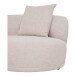 Ecksofa >Kingston< 2 Kissen, organische Form, in Beige / Naturfarben - 294x69 (BxH)