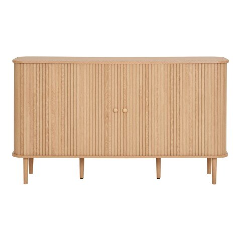 Sideboard >Nikko< 2 Türen, 4 Fächer, in eichfarbig - 40x79x140 (BxHxT)