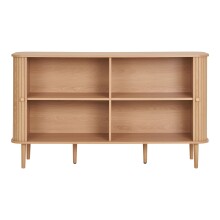 Sideboard >Nikko< 2 Türen, 4 Fächer, in eichfarbig - 40x79x140 (BxHxT)
