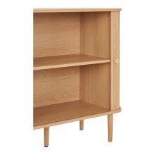 Sideboard >Nikko< 2 Türen, 4 Fächer, in eichfarbig - 40x79x140 (BxHxT)