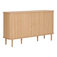 Sideboard >Nikko< 2 Türen, 4 Fächer, in eichfarbig - 40x79x140 (BxHxT)