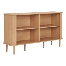 Sideboard >Nikko< 2 Türen, 4 Fächer, in eichfarbig - 40x79x140 (BxHxT)