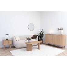 Sideboard >Nikko< 2 Türen, 4 Fächer, in eichfarbig - 40x79x140 (BxHxT)