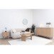 Sideboard >Nikko< 2 Türen, 4 Fächer, in eichfarbig - 40x79x140 (BxHxT)