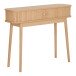 Konsolentisch >Nikko< Schminktisch, 2 Lamellen-Türen, in eichefarbig - 100x80,5x30 (BxHxT)