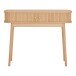 Konsolentisch >Nikko< Schminktisch, 2 Lamellen-Türen, in eichefarbig - 100x80,5x30 (BxHxT)