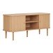 Lowboard >Nikko< 2 Lammelen-Türen, 2 Fächer, eichefarbig - 113x51,5x40 (BxHxT)