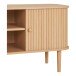 Lowboard >Nikko< 2 Lammelen-Türen, 2 Fächer, eichefarbig - 113x51,5x40 (BxHxT)