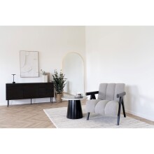 Sideboard >Kyoto< 2 Türen, 3 Schübe, in Eiche furniert "geräuchert" - 150x74x40 (BxHxT)