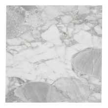 Säulen-Esstisch >Brito< rund, in Grau / Schwarz, Melamin, MDF, Stahl - 75x120cm (HxD)