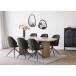 Esstisch >Serra< oval mit Wangenfuß, in Eschenfurnier, MDF - 110x75x210cm (BxHxT)