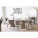 Esstisch >Serra< oval mit Wangenfuß, in Eschenfurnier, MDF - 110x75x210cm (BxHxT)