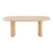 Esstisch >Serra< oval mit Wangenfuß, in Eschenfurnier, MDF - 110x75x210cm (BxHxT)