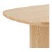Esstisch >Serra< oval mit Wangenfuß, in Eschenfurnier, MDF - 110x75x210cm (BxHxT)