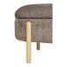 Truhenbank >Branca< Naturholzbeinen natur, Bezug in Braun - 98x48x41 (BxHxT)